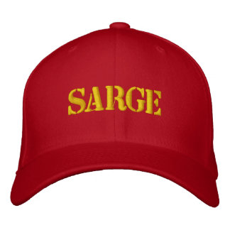SARGE EMBROIDERED BASEBALL CAP