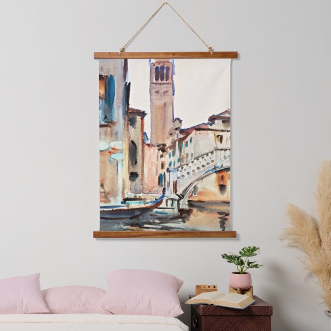 Sargent - A Bridge and a Campanile, Venice, Hanging Tapestry (Bedroom)