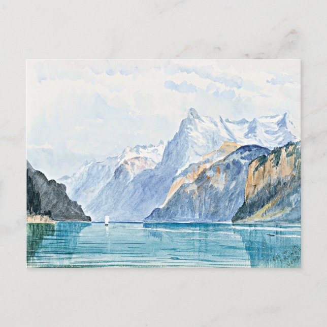 Sargent - Bay of Uri, fine art, Postcard (Front)