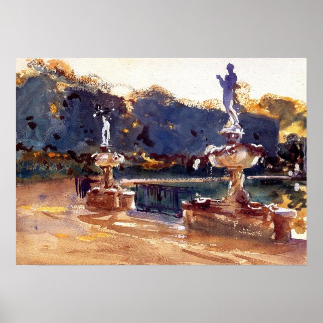 Sargent - Boboli Gardens 1907 Poster (Front)