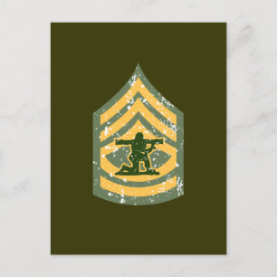 Sargent First Class - Military Patch Postcard