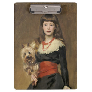 Sargent Girl with Dog Beatrice Townsend Portrait Clipboard