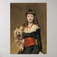 Sargent Girl with Dog Beatrice Townsend Portrait