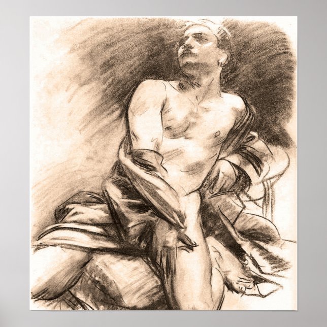 Sargent - Kneeling Model Poster (Front)