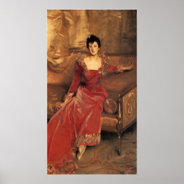 Sargent - Mrs. Hugh Hammersley 1893 Poster (Front)