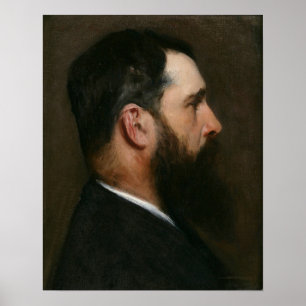 Sargent - Portrait Of Claude Monet 1887 Poster