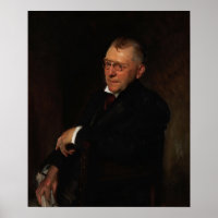 Sargent - Portrait Of James Whitcomb Riley