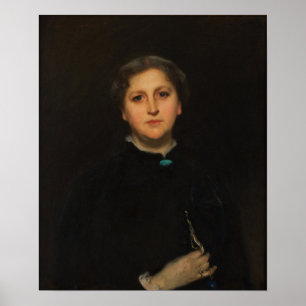 Sargent - Portrait Of Mrs. Raphael Pumpelly Poster