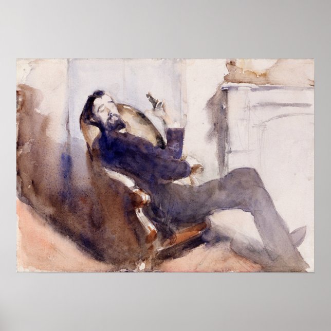 Sargent — Portrait Of Paul-Cesar Helleu Poster (Front)