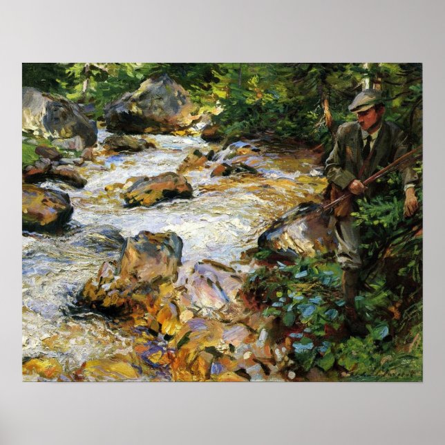 Sargent - Trout Stream In The Tyrol 1914 Poster (Front)