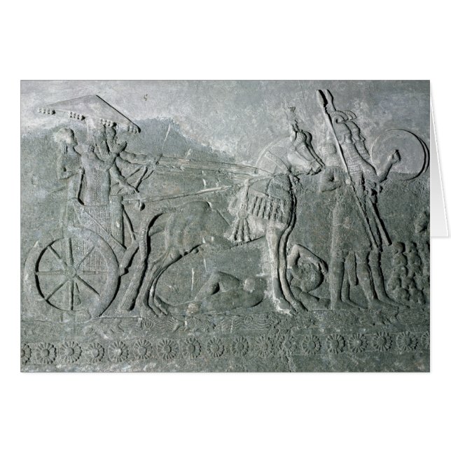 Sargon II  on a Battle Chariot (Front Horizontal)