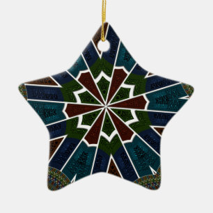 Sari Inspired Design with Intricate Details Ceramic Tree Decoration