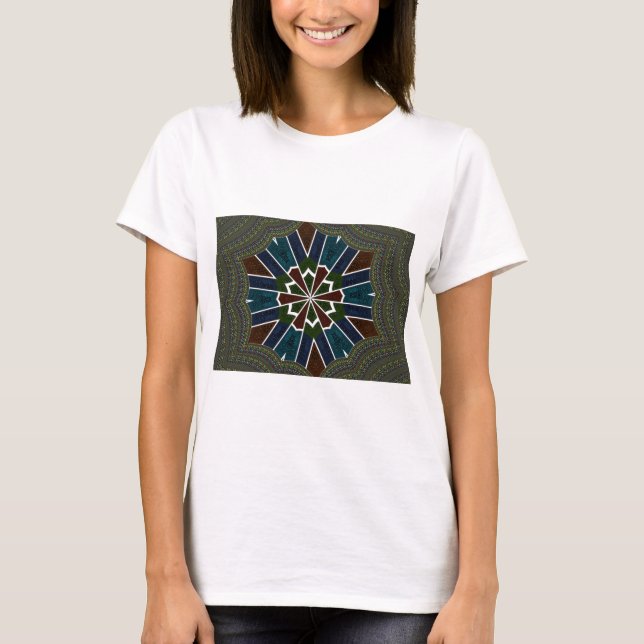 Sari Inspired Design with Intricate Details T-Shirt (Front)