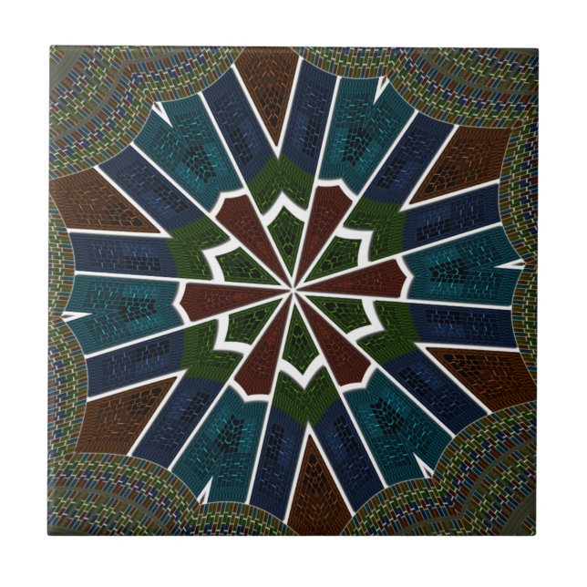 Sari Inspired Design with Intricate Details Tile (Front)