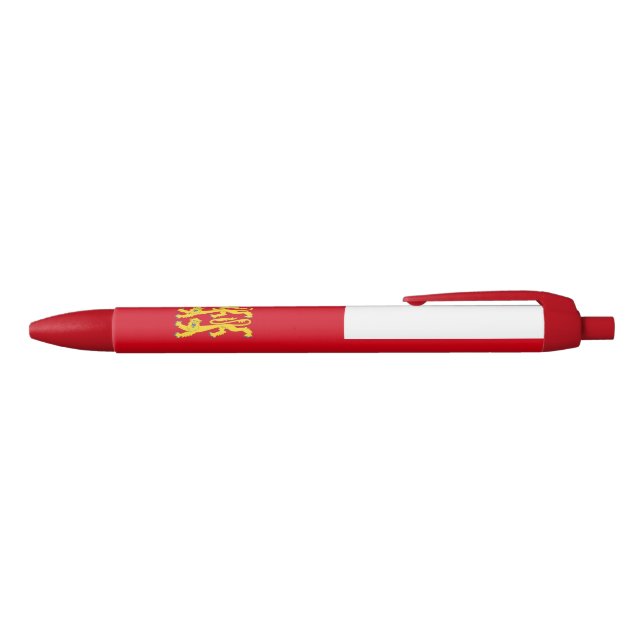 Sark Flag Black Ink Pen (Top)