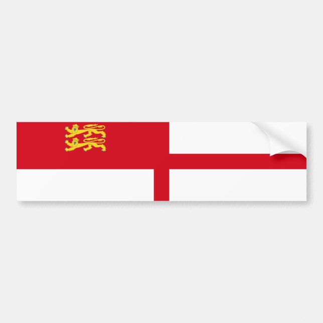 Sark Flag Bumper Sticker (Front)