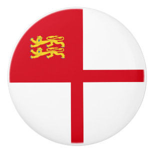 Sark Flag Ceramic Knob