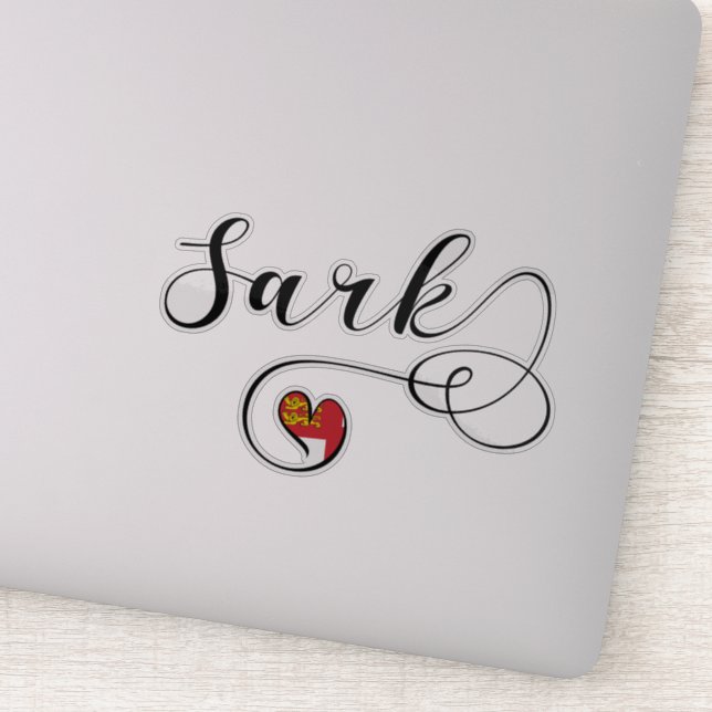 Sark Flag Heart, Channel Islands (Detail)