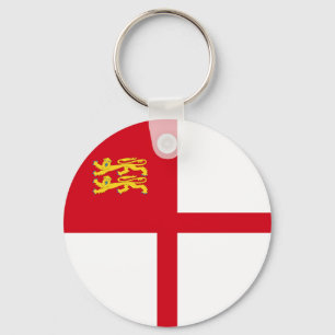 Sark Flag Key Ring
