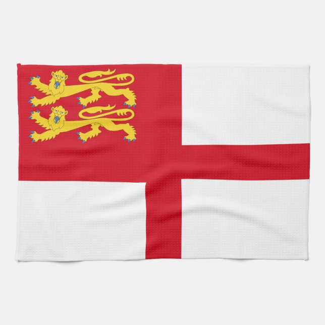 Sark Flag Tea Towel (Horizontal)