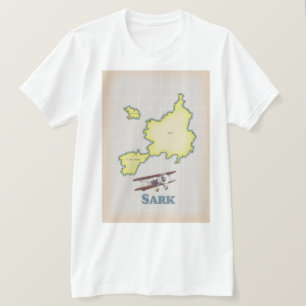 Sark vintage style map T-Shirt
