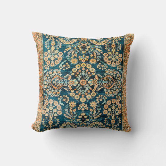 Sarouk Antique West Persian Rug Print Cushion (Front)