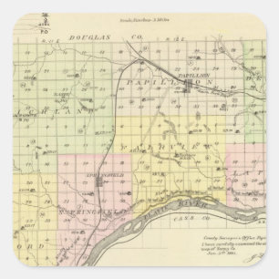 Sarpy County, Nebraska Square Sticker