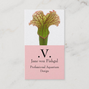 Sarracenia Pitcher Plant Business Card