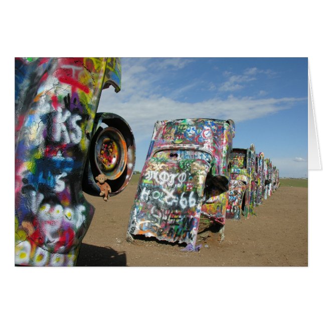 Saru at Cadillac Ranch (Front Horizontal)
