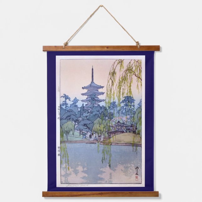 Sarusawa Pond, Hiroshi Yoshida Hanging Tapestry (Front)