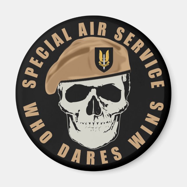 SAS Skull Magnet (Front)