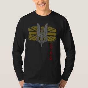 Sas Union Jack Lion Freedom British Patriot Vetera T-Shirt