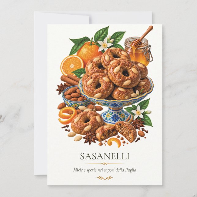 Sasanelli – Vintage Italian Dessert Invitation (Front)