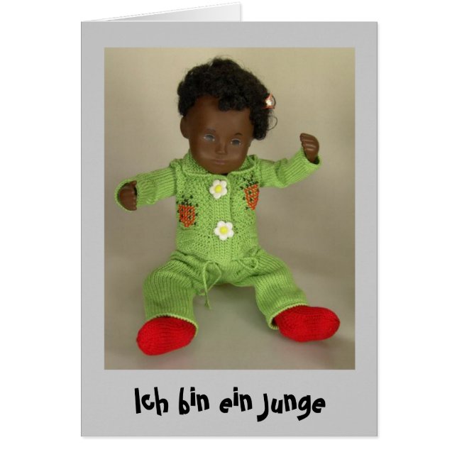 Sasha Baby Geburtsanzeige Karte (Front)