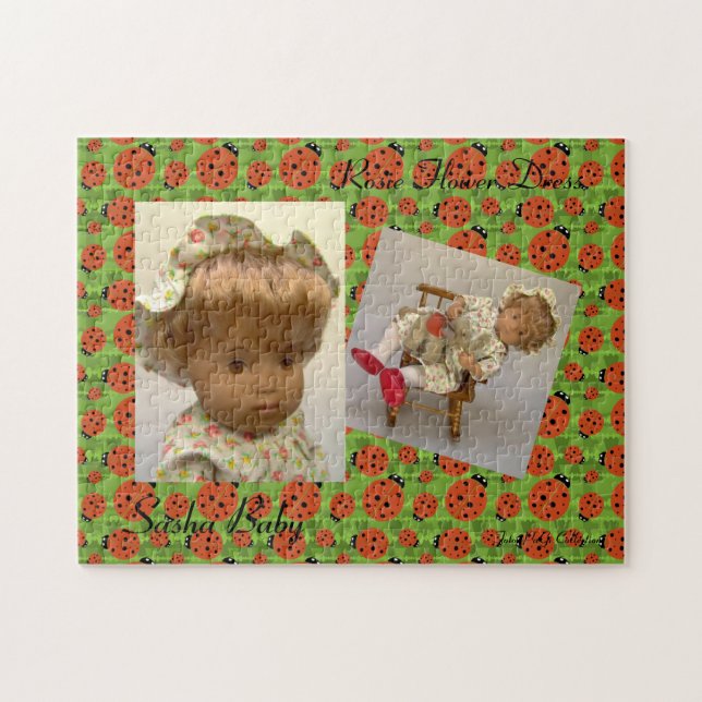 Sasha Baby Puzzle Rosie Flower Dress (Horizontal)