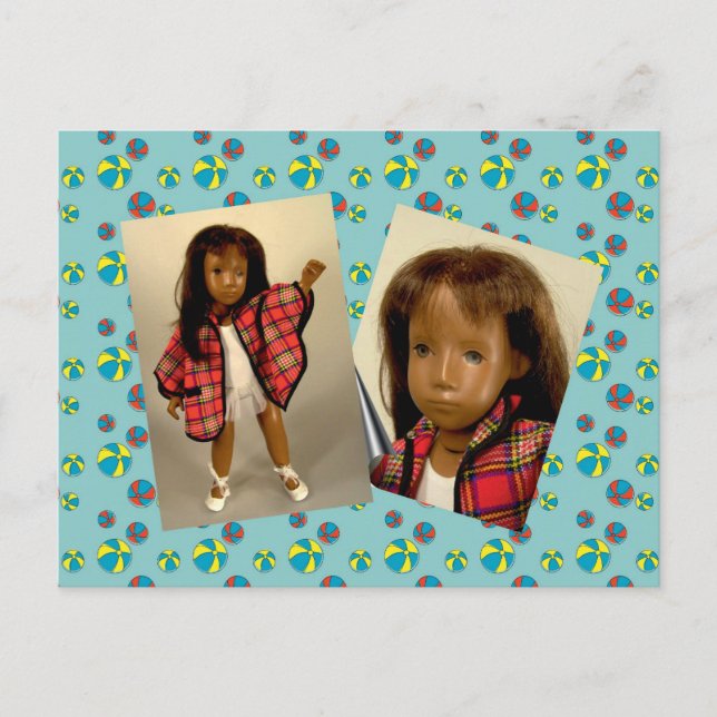 Sasha brunette Serie Postkarte Postcard (Front)