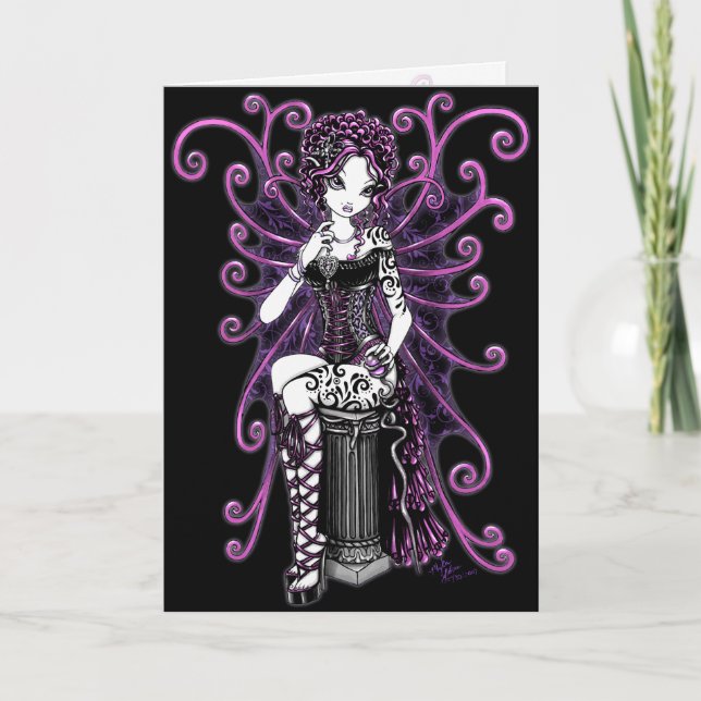 "Sasha" Couture Pink Valentine Fairy Card (Front)