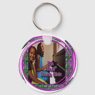 SASHA & MALIA OBAMA GIRLS ROUND KEY RING