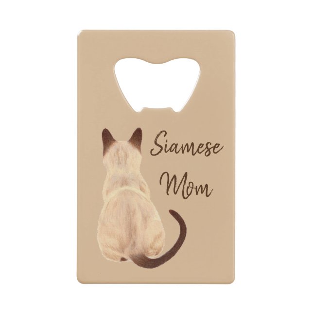 Sasha Siamese Cat Mum Kitty Looking Away Drawing (Front)