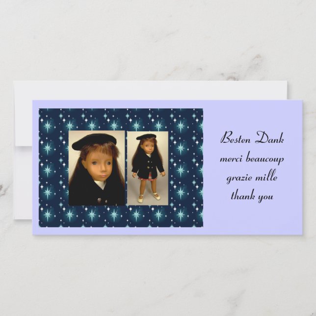 Sasha THANKS photo card (Front)