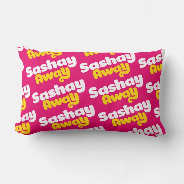 Sashay Away. Lumbar Cushion (Front)