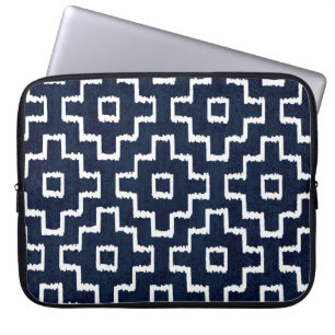Sashiko Pattern: Traditional Japanese Embroidery Laptop Sleeve