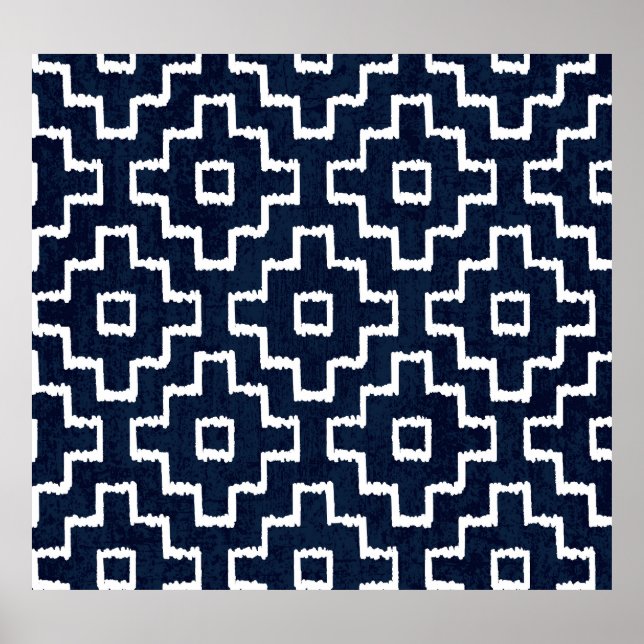 Sashiko Pattern: Traditional Japanese Embroidery Poster (Front)