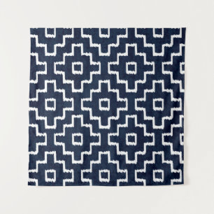 Sashiko Pattern: Traditional Japanese Embroidery Tapestry