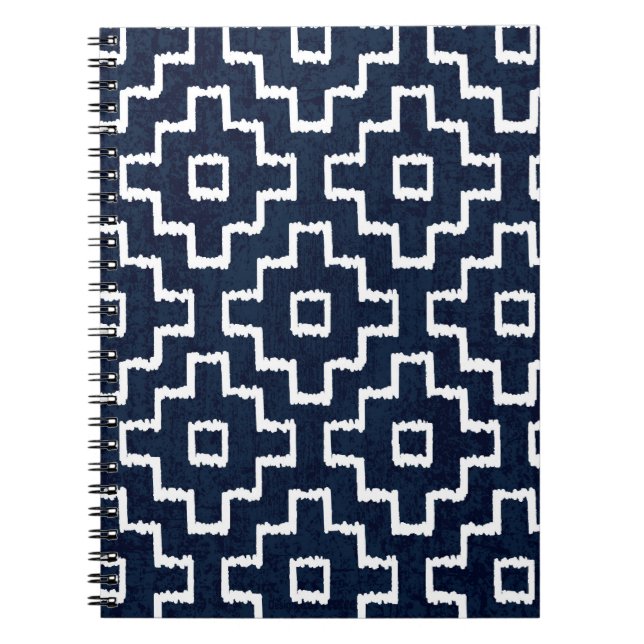 Sashiko seamless indigo dye pattern with tradition notebook (Front)