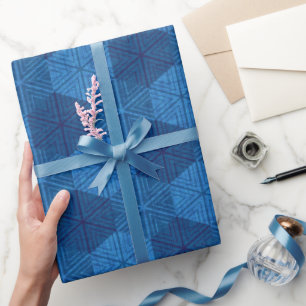 Sashiko Snowflake Patchwork Wrapping Paper