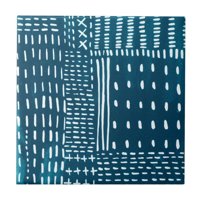 Sashiko Stitches Tile (Front)