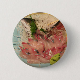 Sashimi 刺身 ... Japanese Food 6 Cm Round Badge
