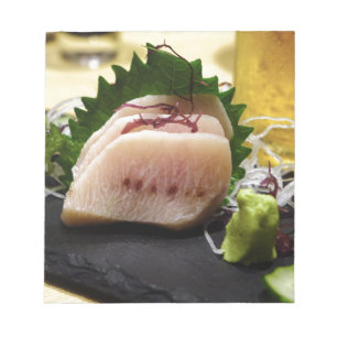 Sashimi Mekajiki Swordfish Wasabi Raw Fresh Notepad