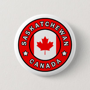 Saskatchewan Canada 6 Cm Round Badge